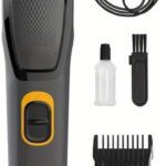 Chinustyle At-509 Cordless Professional Hair Trimmer Titanium Coated Blade Waterproof Trimmer 90 Min  Runtime 12 Length Settings(Black, Yellow)