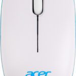 Acer Wireless Mouse Wireless Optical Mouse 1600 Dpi,With Soft Side Grip,Plug-And-Play,Compatible With Windows & Mac,Slient  With Bluetooth(2.4Ghz Wireless, White/Blue)