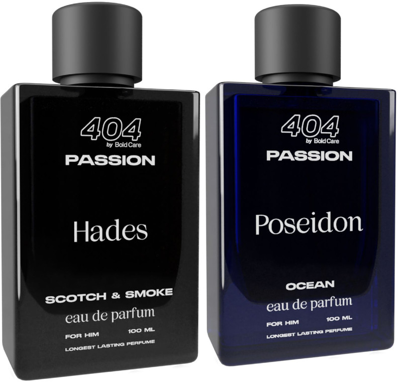 Bold Care Hades Scotch & Smoke Perfume+Poseidon Ocean Perfume Perfume  –  200 Ml(For Men)