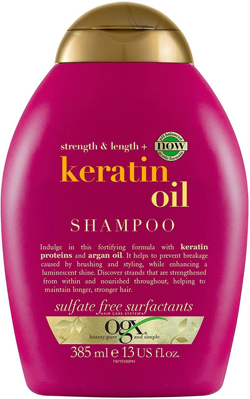 Ogx Keratin Oil Fortifying Shampoo With Argan Oil, Vegan,Paraben-Free & Sulfate-Free(385 Ml)