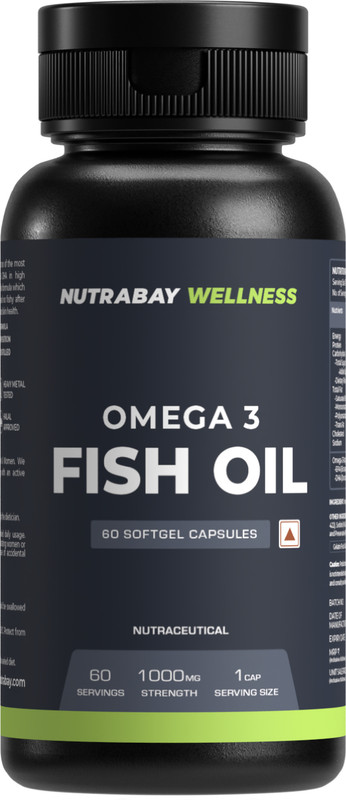 Nutrabay Wellness Fish Oil Omega 3 – 1000Mg(60 Tablets)