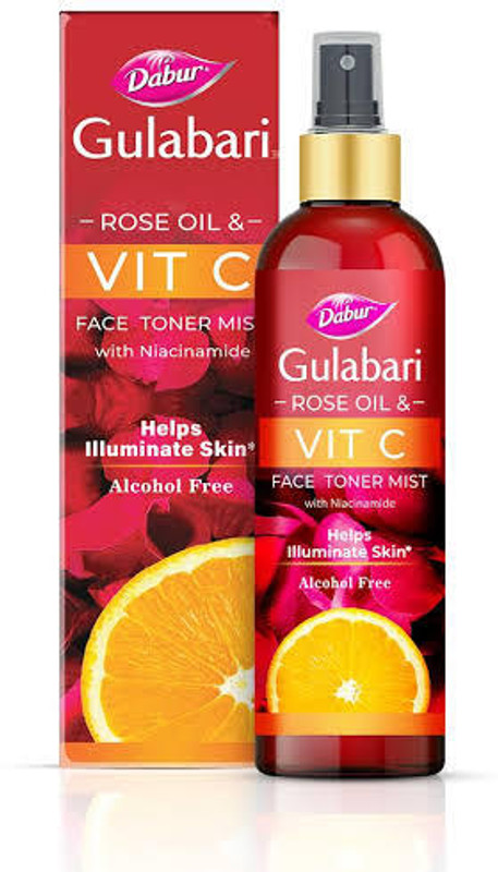Dabur Gulabari Rose Oil & Face Toner Mist Help Illuminate Skin Men & Women(100 Ml)