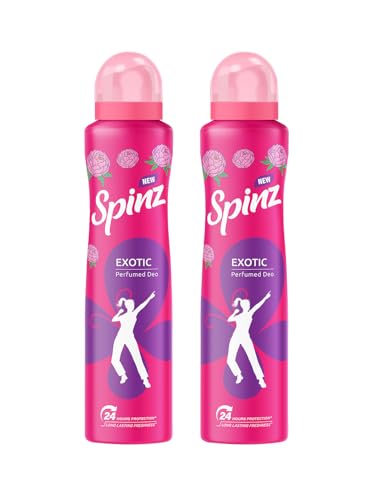 New Spinz Exotic Perfumed Deo For Women, Long Lasting Freshness,200Ml X 2 (Pack Of 2)