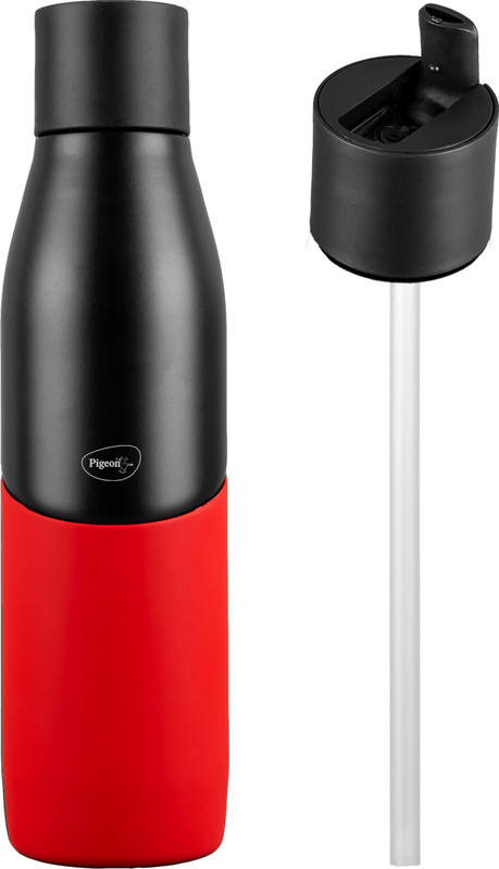 Pigeon 16247 500 Ml Flask(Pack Of 1, Black, Red, Steel)