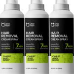 Qraa Men Hair Removal Cream Spray| Painless Body Hair Removal Powder Spray For Men’S Spray(600 Ml, Set Of 3)