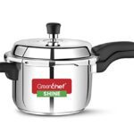 Greenchef Shine Outer Lid Stainless Steel Pressure Cooker 5 Litre Induction Compatible – Isi Certified