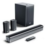 Mivi Fort H350 Soundbar [Just Launched], 5.1 Channel With 3 Built-In Speakers, 2 Satellite Speakers & External Subwoofer, Multiple Eq/Input Modes, Home Theatre 5.1,Made In India Sound Bar