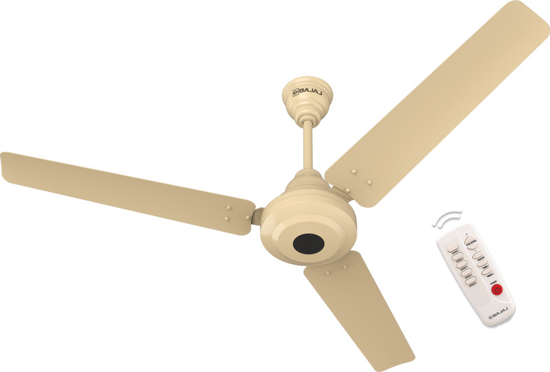 Bajaj Energos 26 5 Star 1200 Mm 3 Blade Ceiling Fan(Bldc Motor With Remote | Base Ivory | Pack Of 1)