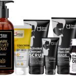 Qraa Men Charcoal Kit | Combo Pack Of 10 Products(10 Items In The Set)