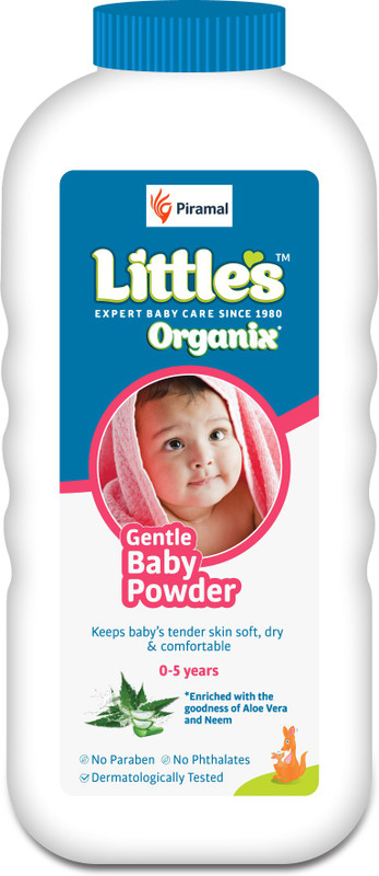 Little’S Organix Gentle Baby Powder, With Organic Ingredient (Aloe Vera And Neem Extract)(400 G)