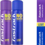 Fastrack No Nasties Perfume Spray – Hype & Legit (Pack Of 2) Deodorant Spray  –  For Men & Women(270 Ml, Pack Of 2)
