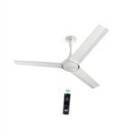 Kuhl Prima A4 Decorative Power Saving Bldc Ceiling Fan With Remote|Free Installation 5 Star 1200 Mm 3 Blade Ceiling Fan(White | Pack Of 1)