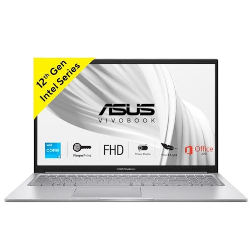 Asus Vivobook 15, Intel Core I3-1215U, 15.6″ Fhd 16:9 60Hz 250Nits, (8Gb Ram/512Gb Ssd/Intel Uhd Graphics/Win 11 Home/Office 2021/Backlit/42Whr Battery/Cool Silver/1.7 Kg), X1504Za-Nj320Ws