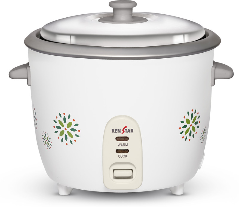 Kenstar My Cook 1.5 L Electric Rice Cooker With Steaming Feature(1.5 L, White & Light Green)