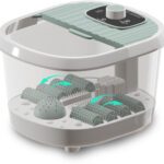 Lifelong Llm1152 Heat & Bubbles Surf Pedicure| 8 Foot Activated Manual Rollers | Foot Spa Massager(Green)