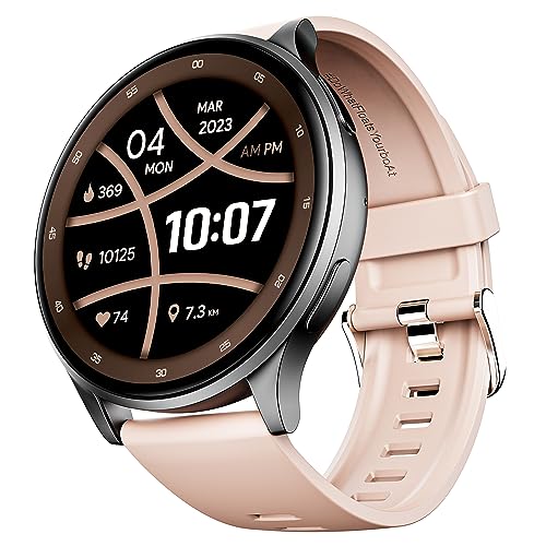 Boat Lunar Orb W/ 1.45″ (3.6 Cm) Amoled Display, Bt Calling, Diy Watch Face Studio, Coins, Crest App Health Ecosystem, Live Cricket & Football Scores, Ip67, Smart Watch For Men & Women(Cherry Blossom)