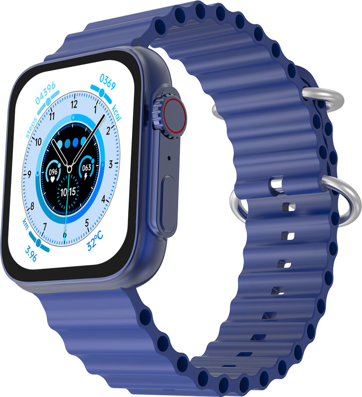 Fire-Boltt Suprnova 45.2Mm (1.78) Amoled 368*448Px Res,Bt Calling And 123 Sports Modes Smartwatch(Blue Strap, Free Size)