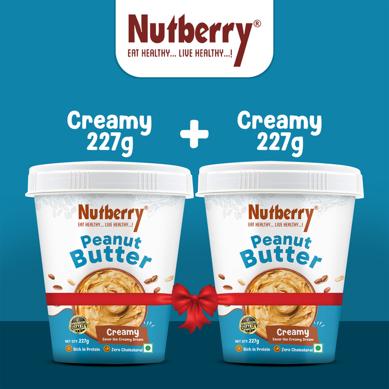 Nutberry Peanut Butter Creamy 227Gm X 2 (Combo Pack)(227 G, Pack Of 2)