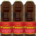 Pansari Kacchi Ghani Mustard Oil Plastic Bottle(3 X 1 L)