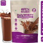 Open Secret 0.5 Kg India’S 1St Whey+ Protein Powder – Complete Protein With Whey And Plant Protein Blends(500 G, Chocolate)