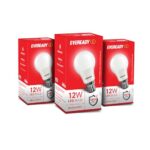 Eveready 12W Led Bulb, Cool White Day Light (6500K), E27 Base, Energy-Efficient, 4Kv Surge Protection, Long-Lasting Durability, Pack Of 3