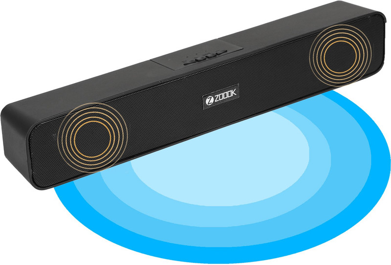 Zoook Zk-Melody Bar 24 W Bluetooth Soundbar(Black, Stereo Channel)