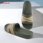Red Tape Men Slides(Olive , 9)
