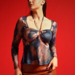 Tandul Casual Printed Women Brown Top