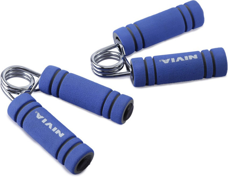Nivia Foam Hand Grip/Fitness Grip(Blue, Silver)