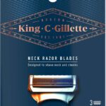 King C. Gillette Mens Neck Razor Cartridges (Pack Of 3) With Built In Precision Trimmer For Shaping(Pack Of 3)