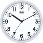 Ajanta Analog 23 Cm X 23 Cm Wall Clock(White, With Glass, Standard)