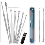 J & F Hinshitshu 4 In 1 Blackhead Tool Kit With 6 In 1 Ear Cleaning Tool(2 Items In The Set)