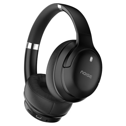 Noise Airwave Max 4 Wireless Over-Ear Headphones With 70H Playtime, Enc, 40Mm Driver, Low Latency(Up To 40Ms), Dual Pairing, Bt V5.4 (Carbon Black)