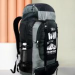 Sasco Unisex Water Proof Mountain Rucksack/Hiking/Trekking/Camping Bag/Backpack Rucksack  – 70 L(Grey, Black)