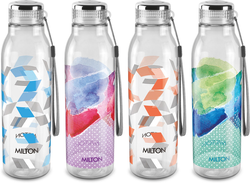 Milton Helix 1000 Ml Bottle(Pack Of 4, Multicolor, Plastic)