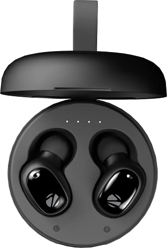 Zebronics Zeb-Sound Bomb 1 Tws Earbuds With Bt5.0, Up To 12H Playback, Touch Controls, Voice Assistant, Splash Proof With Type C Portable Charging Case (Black)