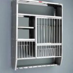 A-One Utensil Kitchen Rack Steel Wall Mounted Dish Rack (39X36)