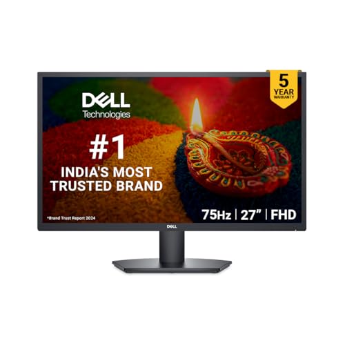 Dell Se2725H 27″/68.58Cm Fhd Monitor,Aspect Ratio 16:9, 75Hz, Tilt, Brightness 300 Cd/M2(Typical), 5Ms, 3000:1 Contrast Ratio, 1Xhdmi, 1Xvga, 1X Power Connector, 1X Security Lock, Comfortview Plus