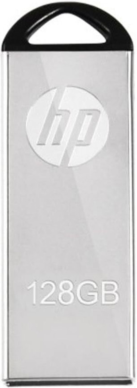 Hp V220W 128Gb Flash Drive 128 Gb Pen Drive Compatible With Laptop, Mobile, Desktop Computer, Audio Player Usb 2.0, Usb 3.0 Metal Case(Silver)