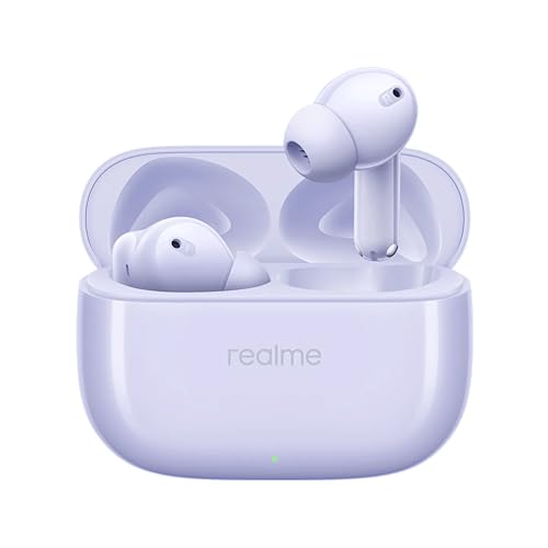 Realme Buds T310 True Wireless In-Ear Earbuds With 46Db Hybrid Anc, 360° Spatial Audio, 12.4Mm Dynamic Bass Driver, Upto 40Hrs Battery And Fast Charging (Monet Purple)