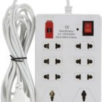 Amor Benison 8 Plug Point Light Extension 8 Socket Extension Boards 8  Socket Extension Boards(White, 3 M)