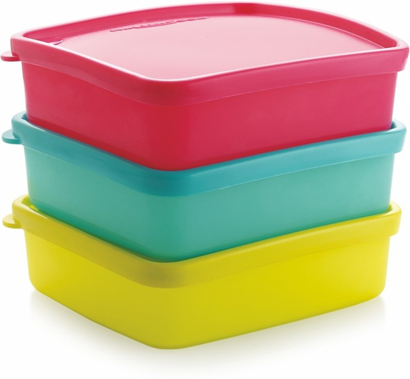 Master Cook Polypropylene Fridge Container  – 400 Ml(Pack Of 3, Multicolor)