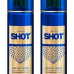 Layer’R Shot Alpine Fresh Long Lasting Fragrance Body Spray (135 Ml Each) Body Spray  –  For Men(270 Ml, Pack Of 2)