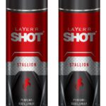 Layer’R Shot Stallion Deodorant Spray  –  For Men(240 Ml, Pack Of 2)