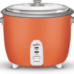 Kenstar My Cook 2.0 Electric Rice Cooker With Steaming Feature(2 L, Orange & Grey)