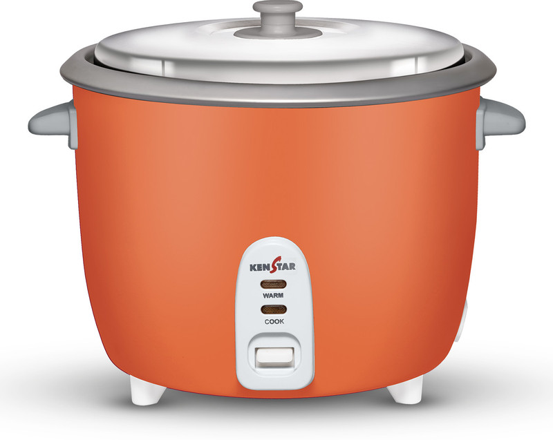 Kenstar My Cook 2.0 Electric Rice Cooker With Steaming Feature(2 L, Orange & Grey)
