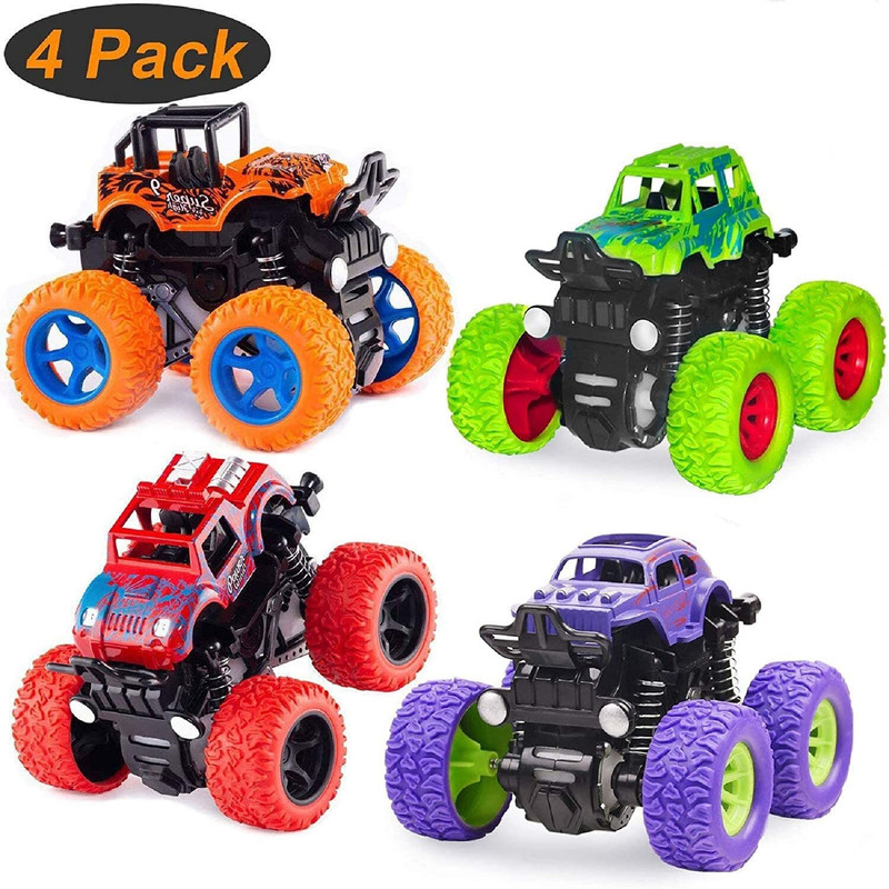 Clickedia Toy-Monster Truck-Pack Of 4(Multicolor)