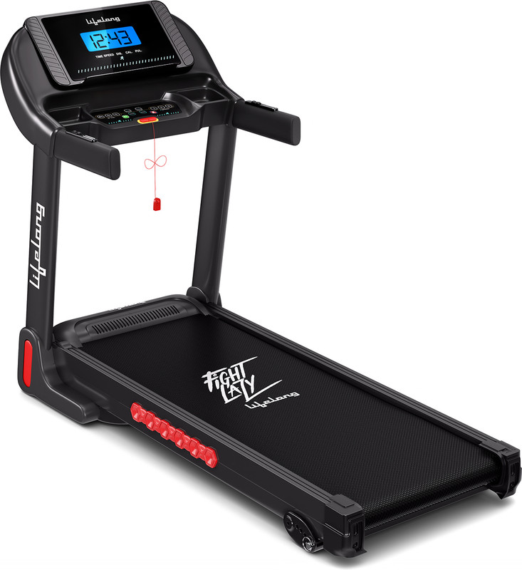 Lifelong Fitpro Treadmill For Home | 4 Hp Peak Motor | Foldable & Hydraulic Folding Treadmill (Max Weight:100 Kg)