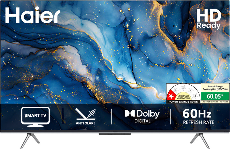 Haier A7 80 Cm (32 Inch) Hd Ready Led Smart Google Tv 2025 Edition(Le32A7-N)