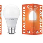 Halonix B22D 10Watt Led Astron Plus (White, Round) Pack Of 2